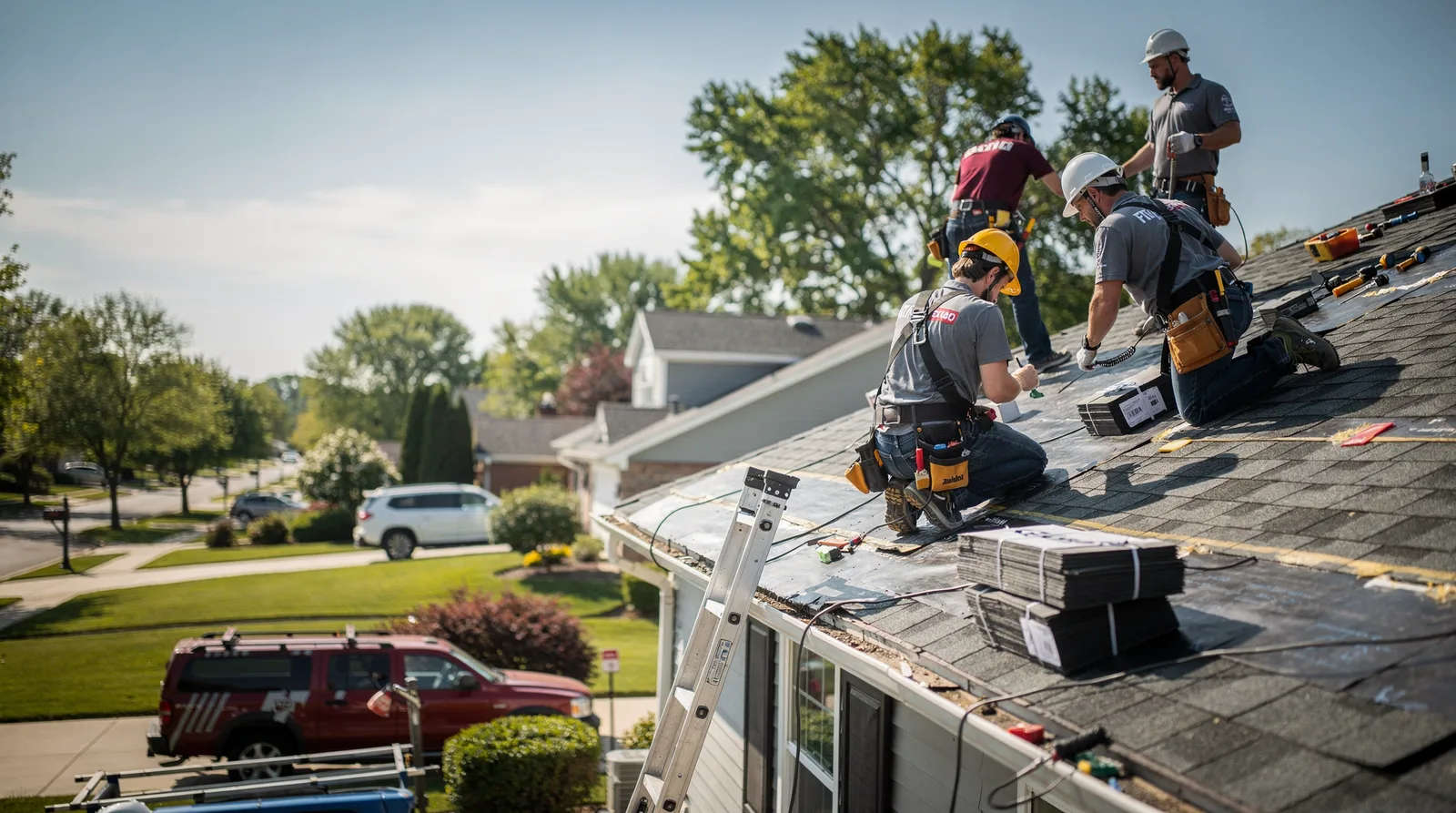 Roof Repair in Wrights, IL around you
